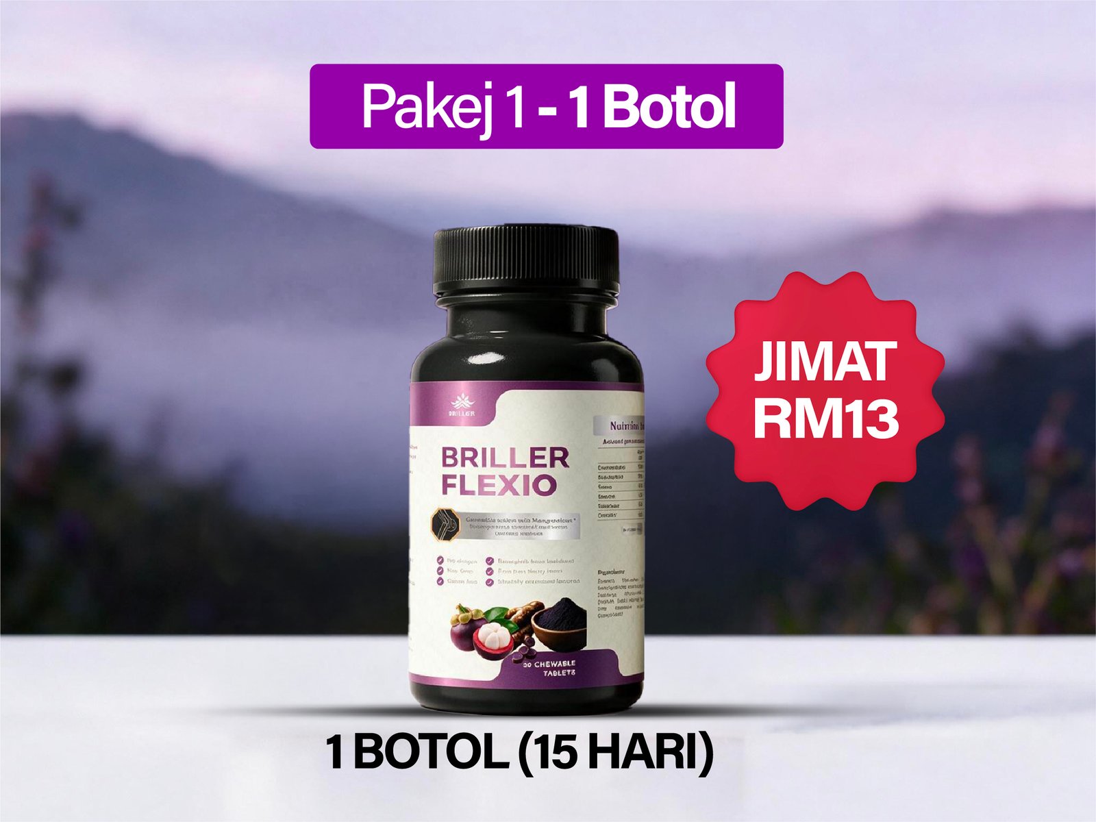 Pakej 1 Briller Flexio 1 botol
